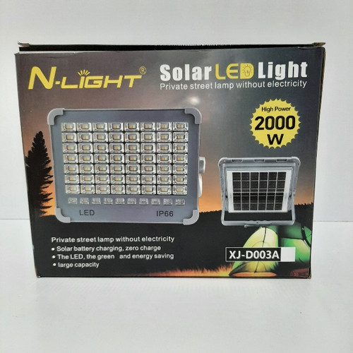 چراغ خورشیدی LED پرقدرت 2000 وات N-LIGHT مدل XJ-D003A | صالحآباد سنتر