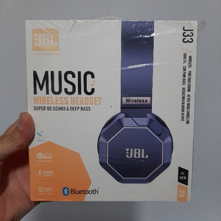 هدفون بلوتوثی JBL مدل J33 با صدای Super HD، بیس عمیق، قابلیت استفاده با سیم و باتری 400 میلیآمپرساعت